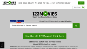 What 123movies.tf website looked like in 2018 (5 years ago)