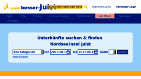 What 123juist.de website looked like in 2018 (5 years ago)