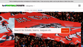 What 1st4footballtickets.com website looked like in 2018 (5 years ago)