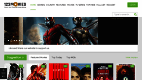 What 123moviespower.com website looked like in 2018 (5 years ago)