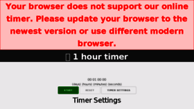 What 1.hour-timer.com website looked like in 2018 (5 years ago)