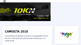 What 10kgandia.com website looked like in 2018 (5 years ago)