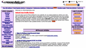 What 123articleonline.com website looked like in 2018 (7 years ago)