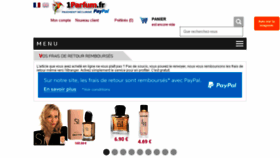 What 1parfum.fr website looked like in 2018 (5 years ago)