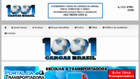 What 1001cargas.com.br website looked like in 2018 (5 years ago)