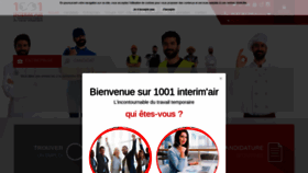 What 1001interimair.fr website looked like in 2018 (5 years ago)