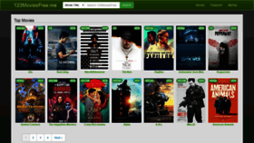 What 123moviesfree.watch website looked like in 2018 (5 years ago)