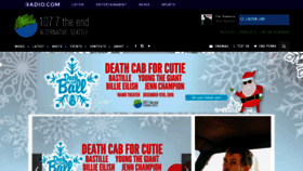What 1077theend.com website looked like in 2018 (5 years ago)