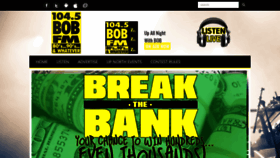 What 1045bobfm.com website looked like in 2018 (5 years ago)
