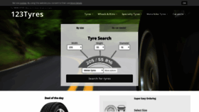 What 123tyres.co.uk website looked like in 2018 (5 years ago)
