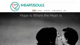 What 1heart2souls.org website looked like in 2018 (5 years ago)