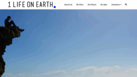 What 1lifeonearth.com website looked like in 2018 (5 years ago)