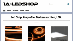 What 1a-ledshop.at website looked like in 2018 (5 years ago)
