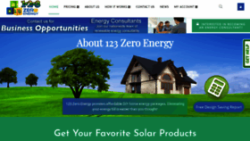 What 123zeroenergy.com website looked like in 2018 (5 years ago)