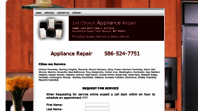 What 1choiceappliancerepair.com website looked like in 2018 (5 years ago)