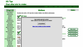 What 101tips.nl website looked like in 2018 (5 years ago)