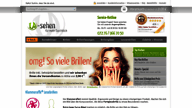 What 1a-sehen.de website looked like in 2018 (5 years ago)