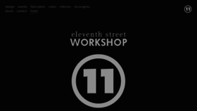 What 11thstworkshop.com website looked like in 2019 (5 years ago)