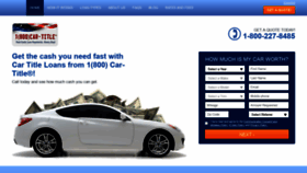 What 1800cartitle.com website looked like in 2019 (5 years ago)
