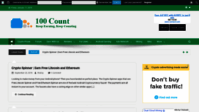 What 100count.net website looked like in 2019 (5 years ago)