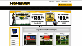 What 1800thesign.com website looked like in 2019 (5 years ago)