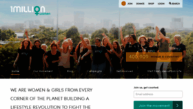 What 1millionwomen.com.au website looked like in 2019 (5 years ago)