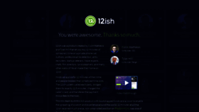 What 12ish.com website looked like in 2019 (5 years ago)