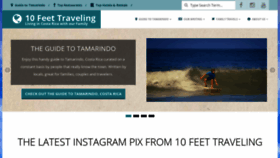 What 10feettraveling.com website looked like in 2019 (5 years ago)