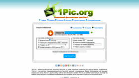 What 1pic.org website looked like in 2019 (5 years ago)