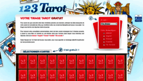 What 123-tarot.com website looked like in 2019 (5 years ago)