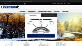 What 123pneus.fr website looked like in 2019 (6 years ago)