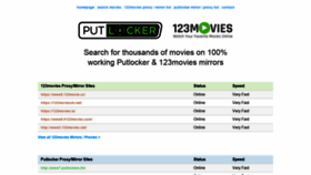 What 123movies-putlocker.com website looked like in 2019 (5 years ago)