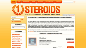 What 1steroids.net website looked like in 2019 (5 years ago)