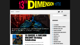 What 13thdimension.com website looked like in 2019 (5 years ago)