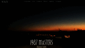 What 1987masters.com website looked like in 2019 (5 years ago)