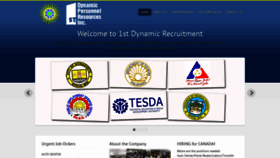 What 1stdynamicpersonnel.com website looked like in 2019 (4 years ago)