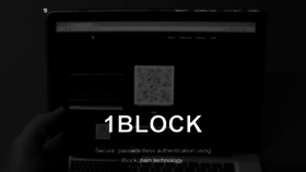 What 1block.io website looked like in 2019 (4 years ago)