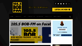What 1055bobfm.com website looked like in 2019 (4 years ago)