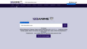 What 123anime.info website looked like in 2019 (4 years ago)
