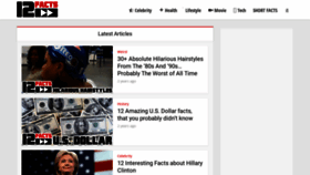 What 12facts.com website looked like in 2019 (6 years ago)