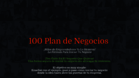 What 100plandenegocios.com website looked like in 2019 (4 years ago)