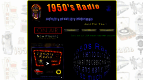 What 1950s-radio.com website looked like in 2019 (4 years ago)