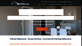 What 1800allpainting.com.au website looked like in 2019 (4 years ago)