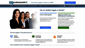 What 101professionisti.it website looked like in 2019 (4 years ago)