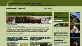 What 19thc-artworldwide.org website looked like in 2019 (4 years ago)