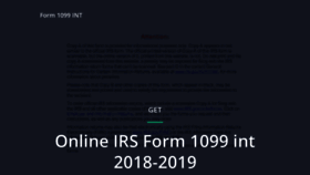 What 1099-int-form.com website looked like in 2019 (4 years ago)