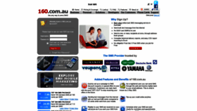 What 160.com.au website looked like in 2019 (4 years ago)