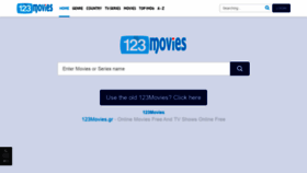 What 123movies.gr website looked like in 2019 (4 years ago)