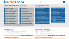 What 1cursos.com website looked like in 2019 (4 years ago)