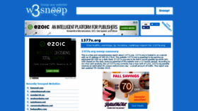 What 1377x.org.w3snoop.com website looked like in 2019 (4 years ago)